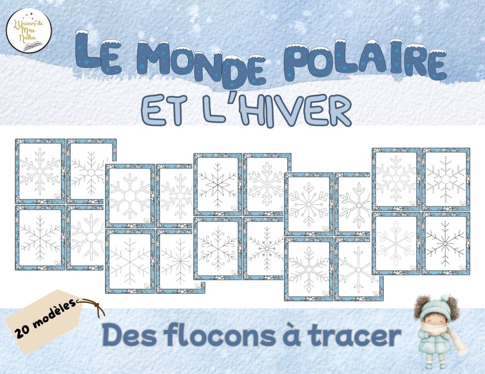 Hiver - Des flocons à tracer
