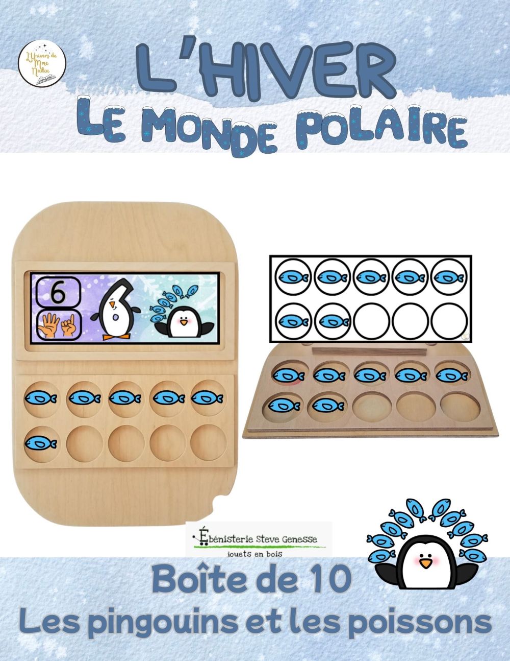 Boite de 10 -Les pingouins