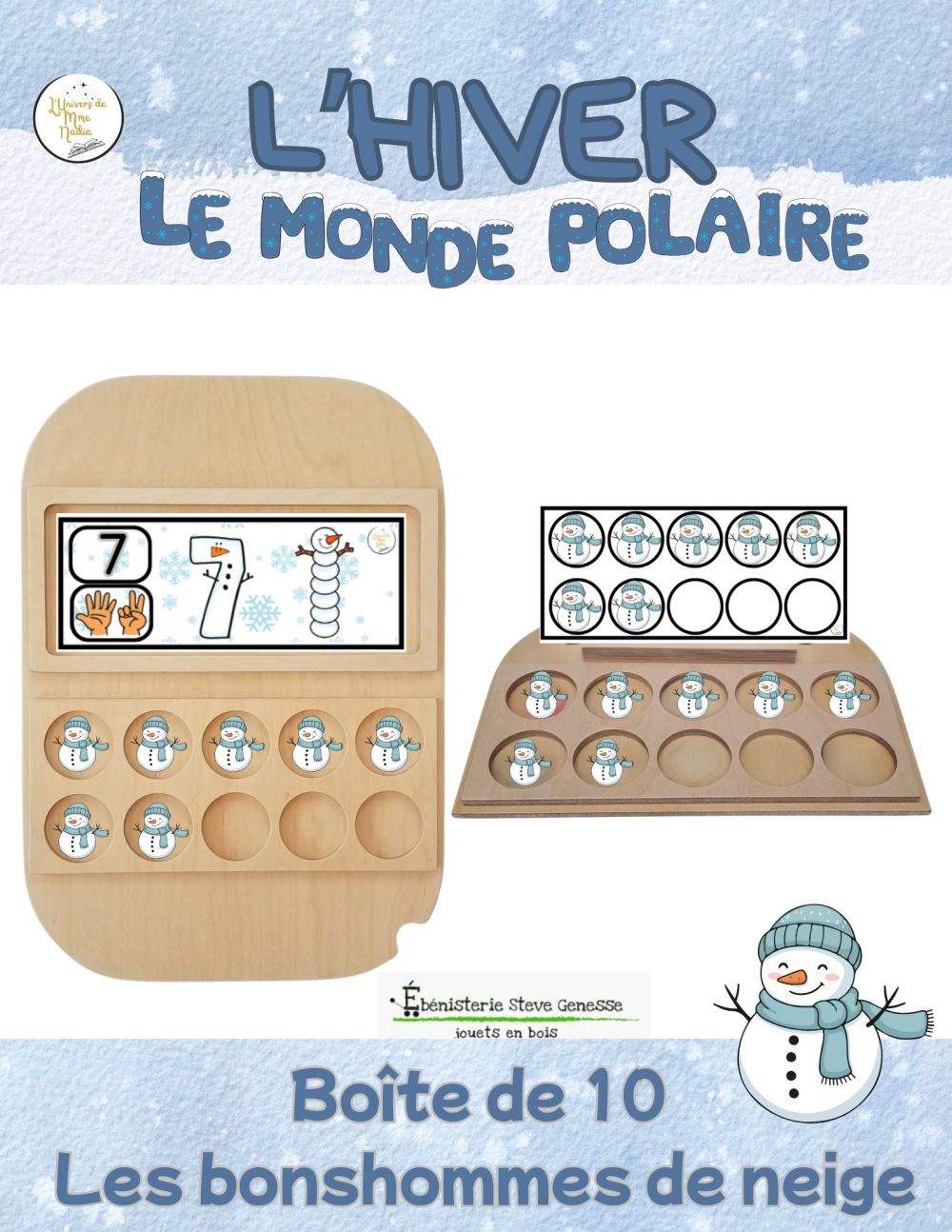 Boite de 10 - Les bonshommes de neige