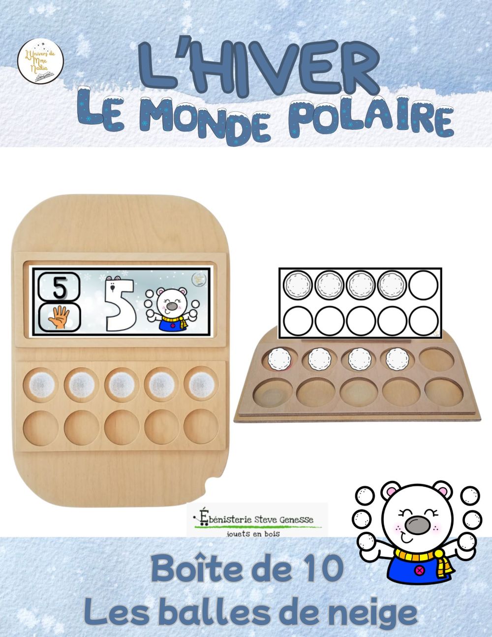 Boite de 10 -Les balles de neige