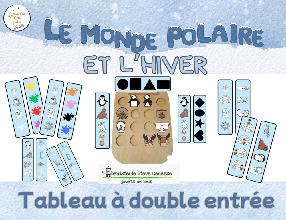 Tableau à double entrée -Hiver et monde polaire