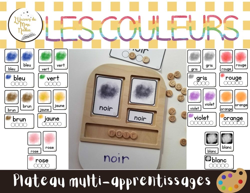 Les couleurs- Plateau-Multi-Apprentissage