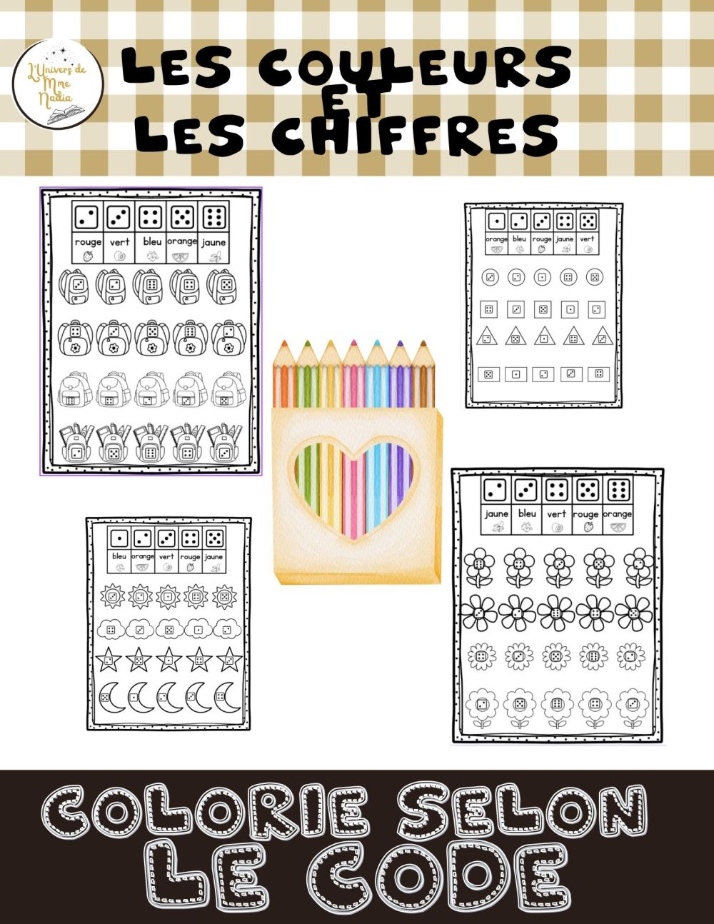 Colorie selon le code