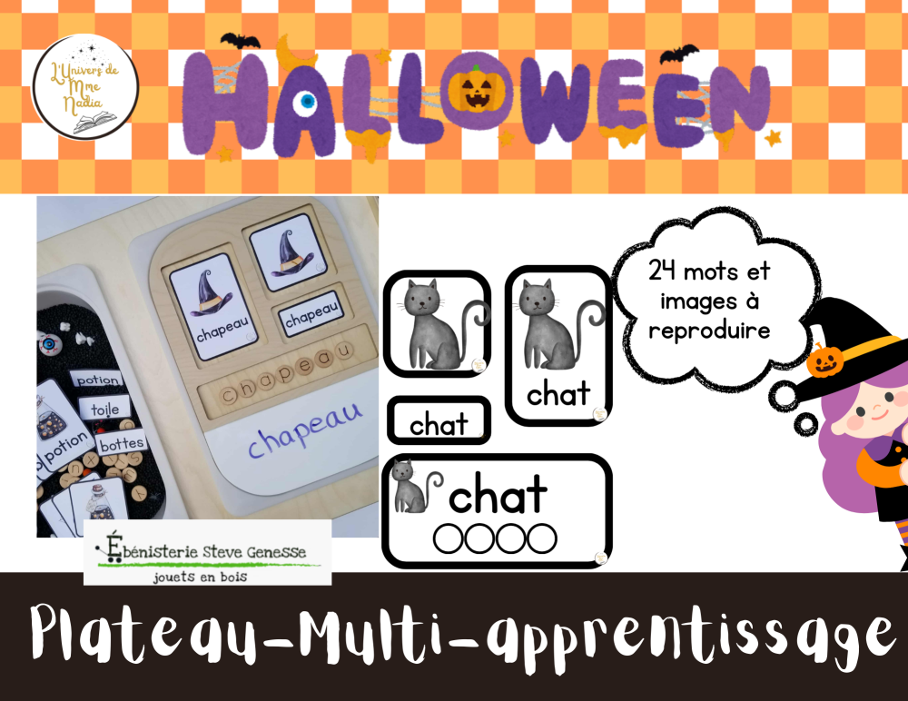 Halloween - Plateau -Multi - Apprentissage