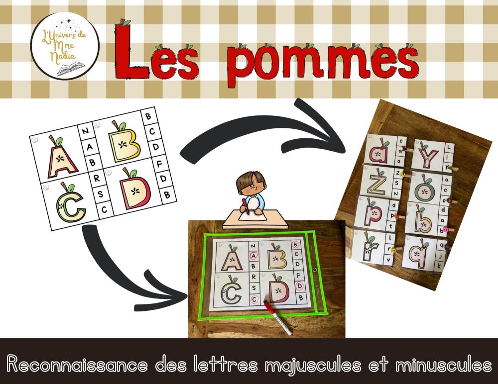 Coeurs de pomme lettrés