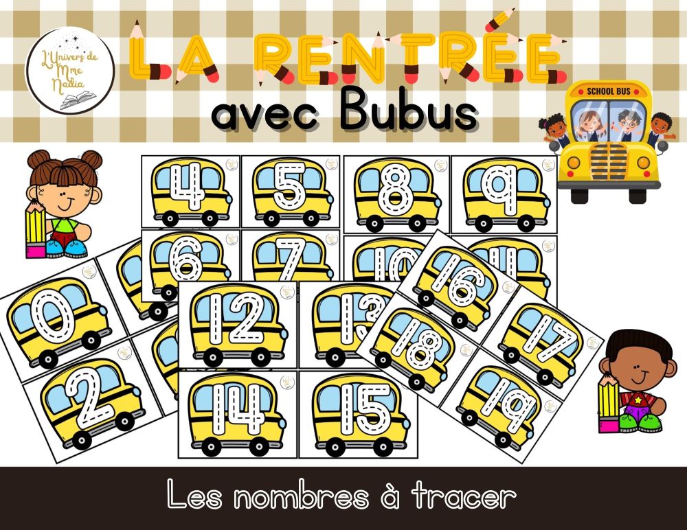 Bubus - Les nombres à tracer