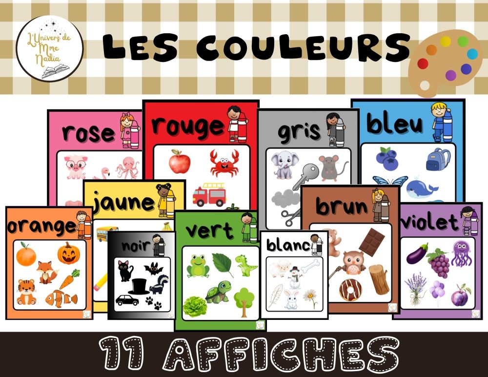 Affiches des couleurs