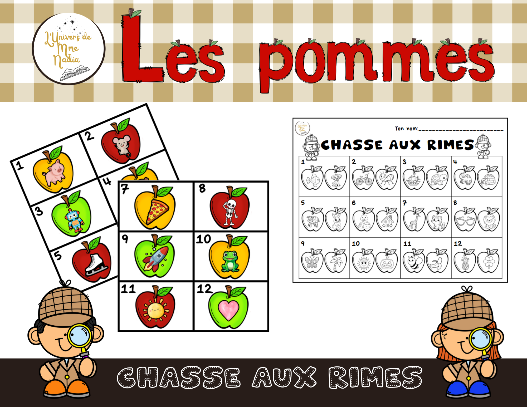 Chasse aux rimes - Les pommes