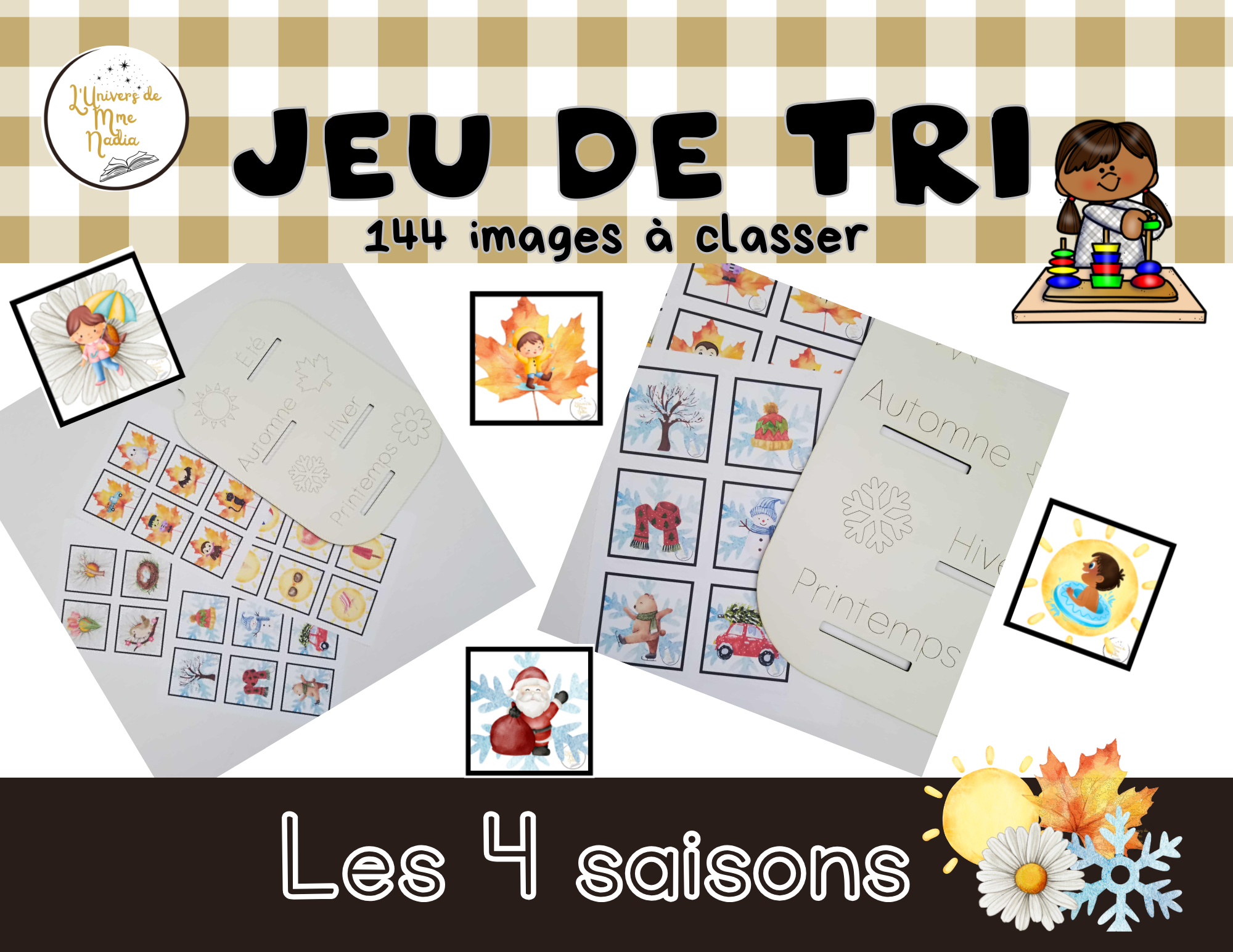 Jeu de tri - Les 4 saisons