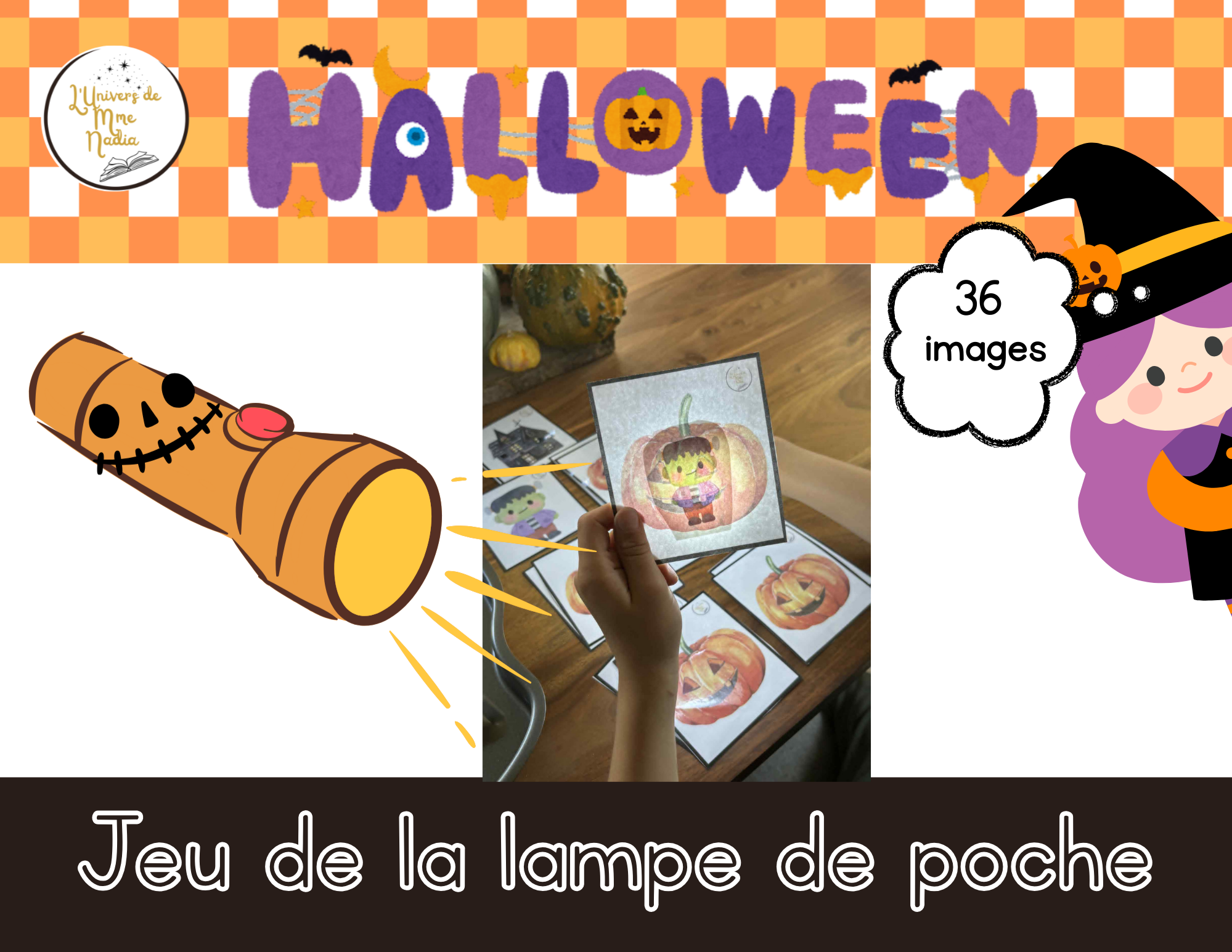 Jeu de la lampe de poche - Halloween