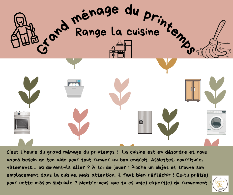 Grand ménage du printemps-Range la cuisine
