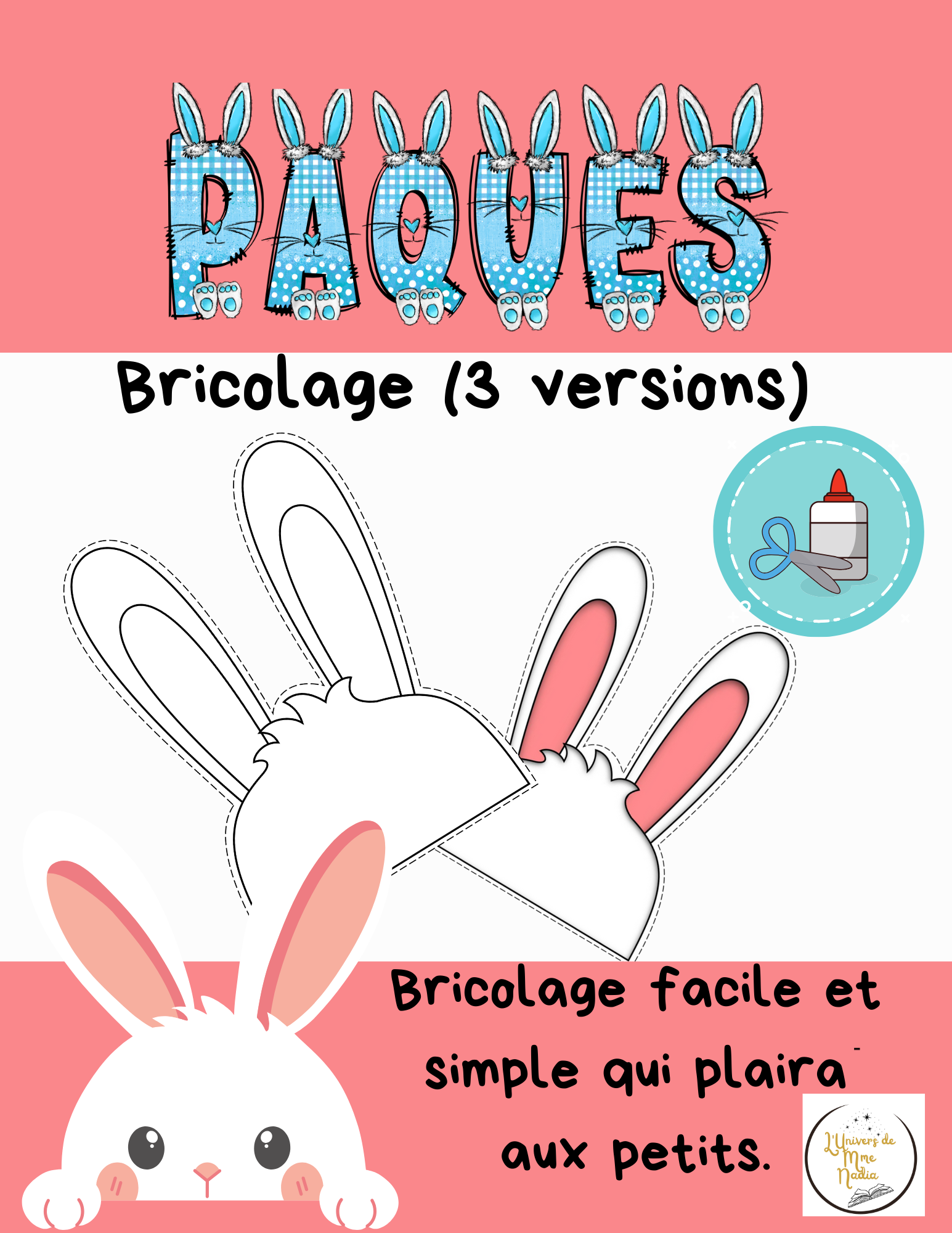 Pâques-Bricolage-Oreilles de lapin