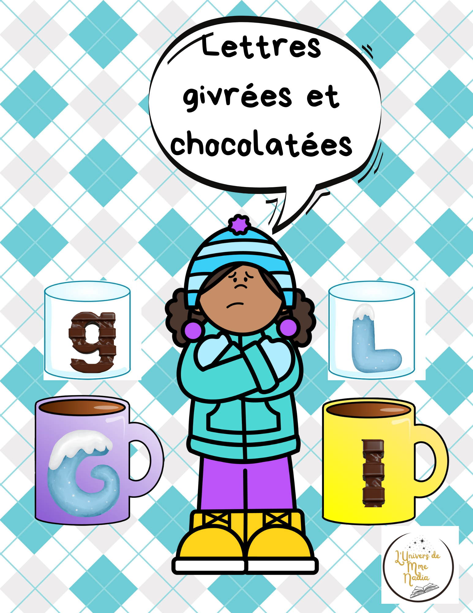 Lettres givrées et chocolatées - Lettres alphabet