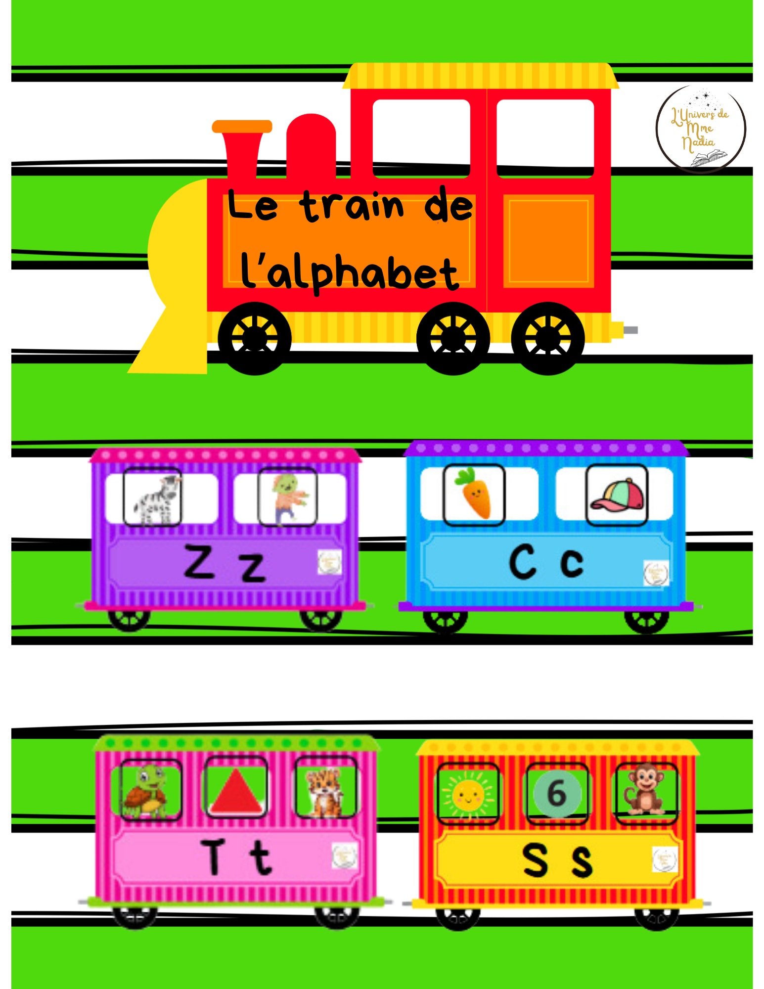 Le train de l'alphabet - Son initial 