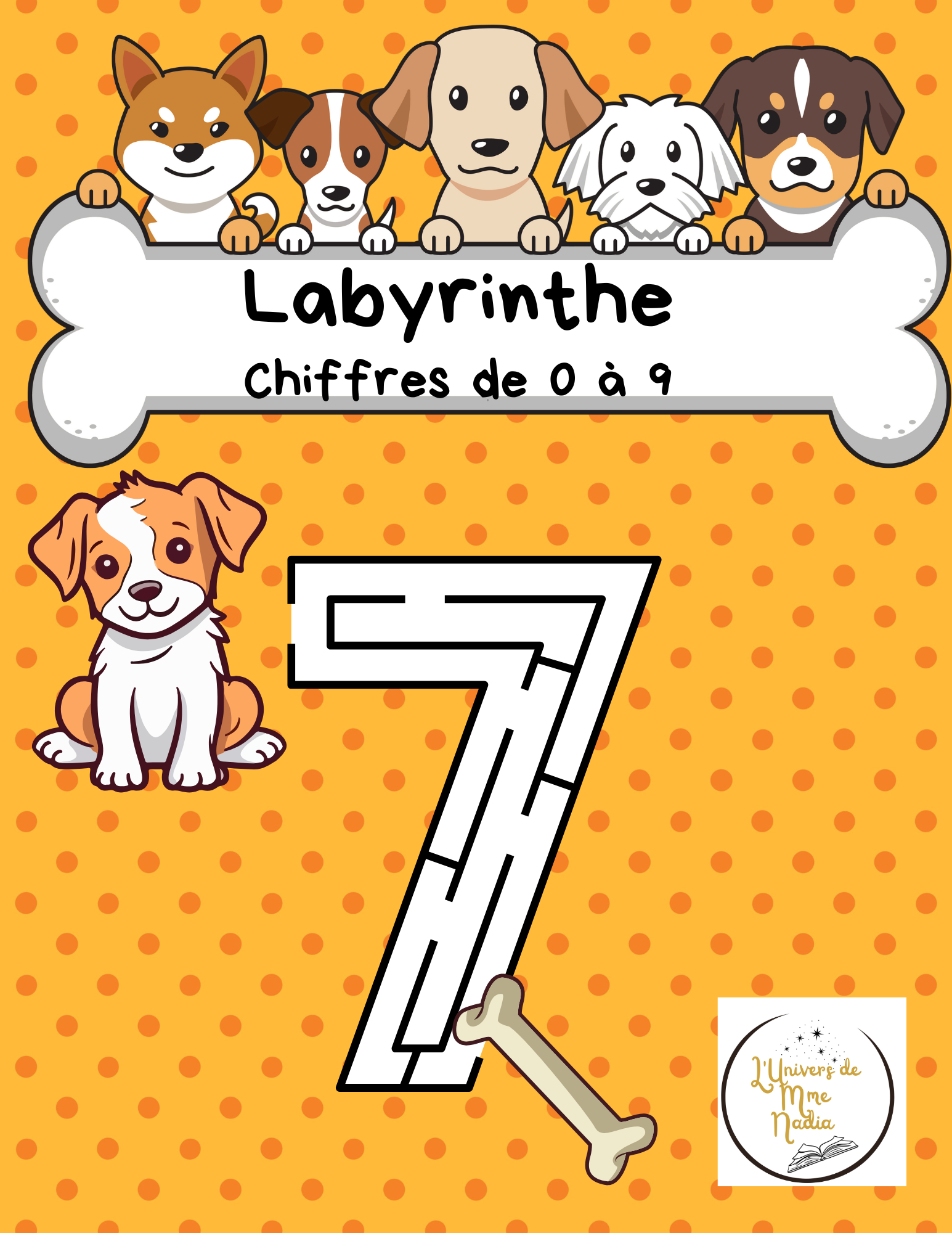  Labyrinthe des chiffres - Le chien et son os