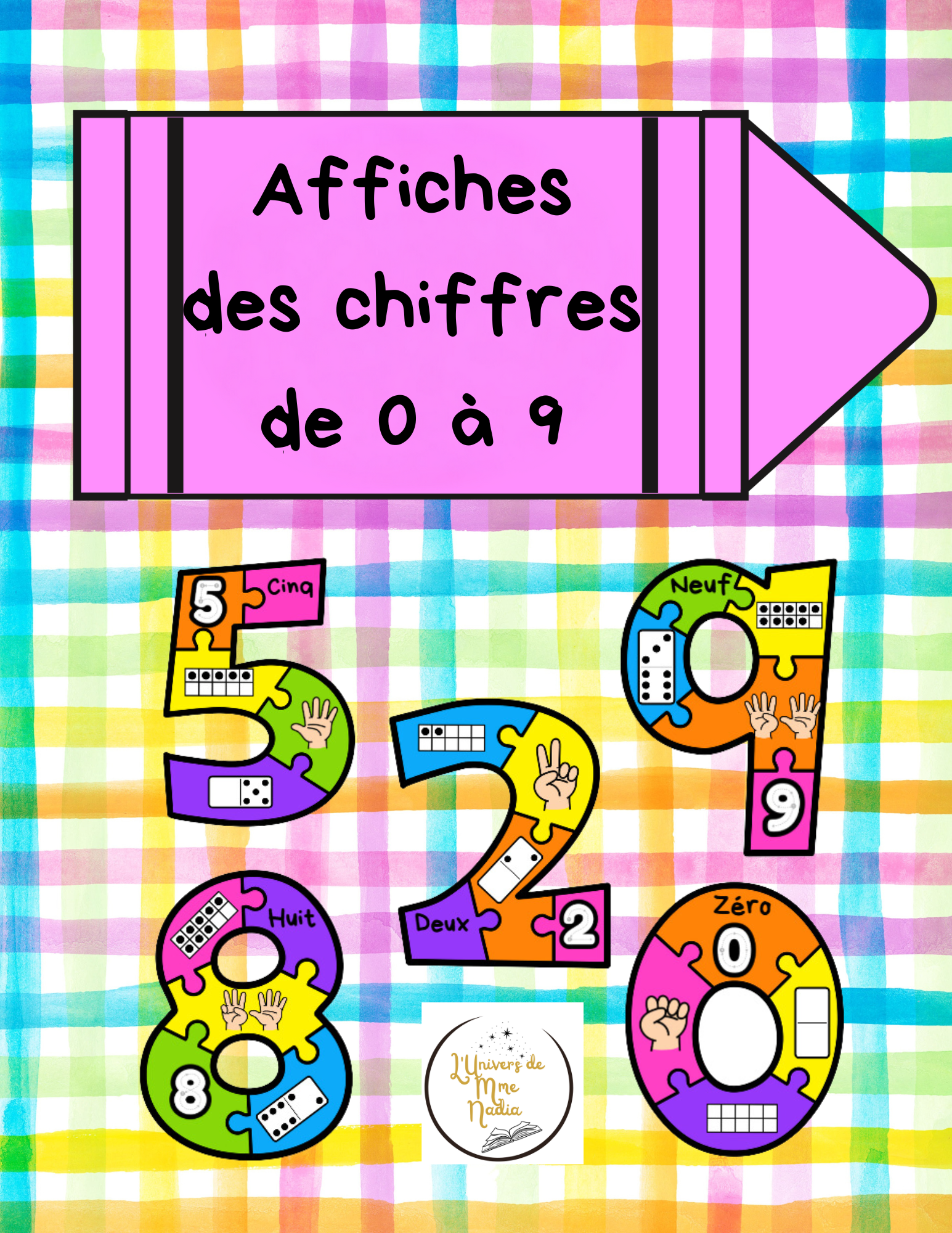 Affichage - Affiches des chiffres de 0 à 9