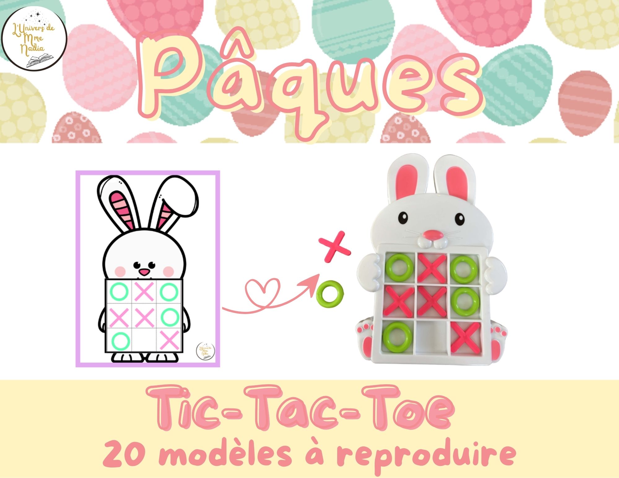 Tic-Tac-Toe du lapin de Pâques