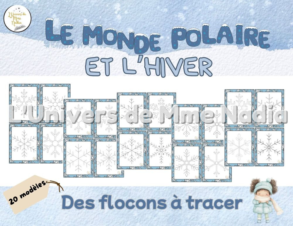 Hiver - Des flocons à tracer