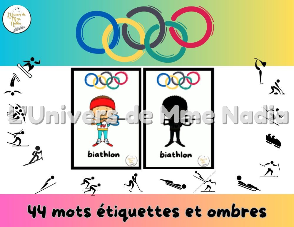 Mots étiquettes et ombres - Les Jeux olympiques