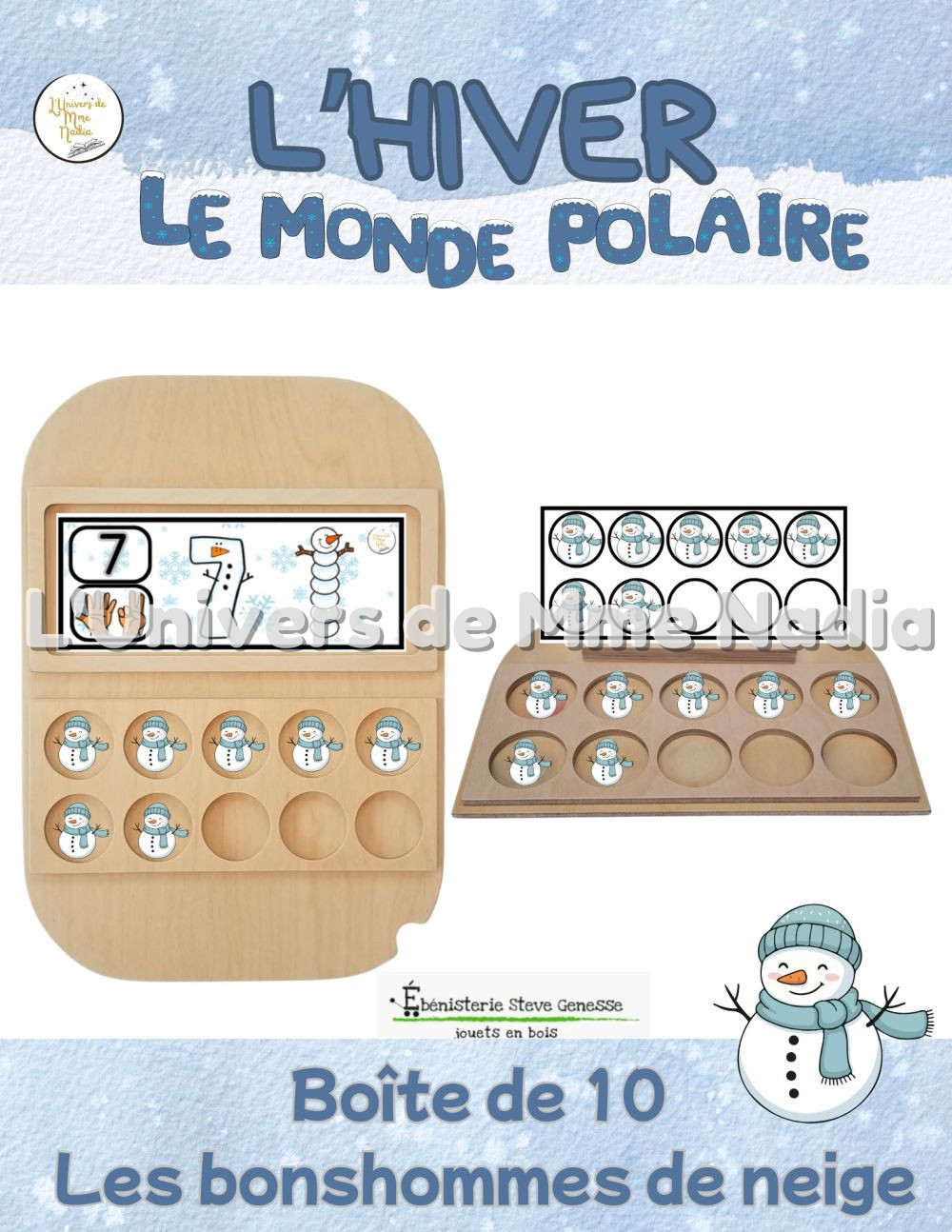Boite de 10 - Les bonshommes de neige