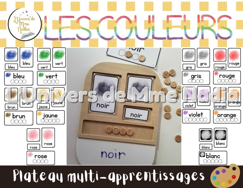 Les couleurs- Plateau-Multi-Apprentissage