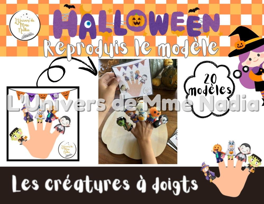 Les créatures à doigts d'Halloween