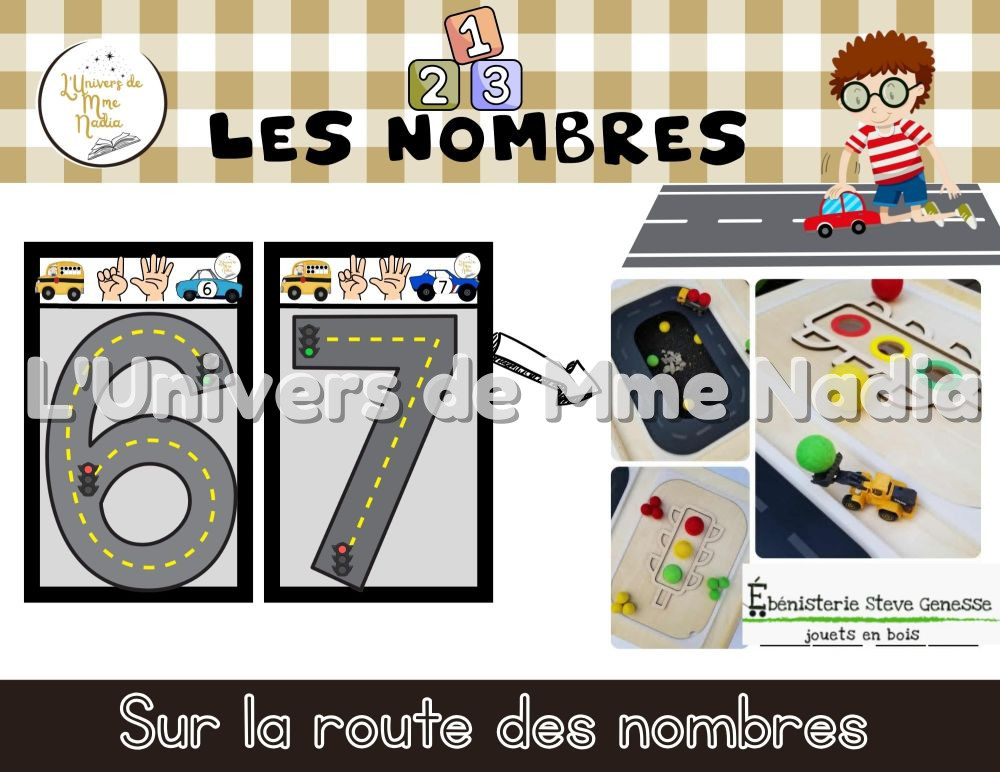 Sur la route des nombres (Version Noir et blanc)