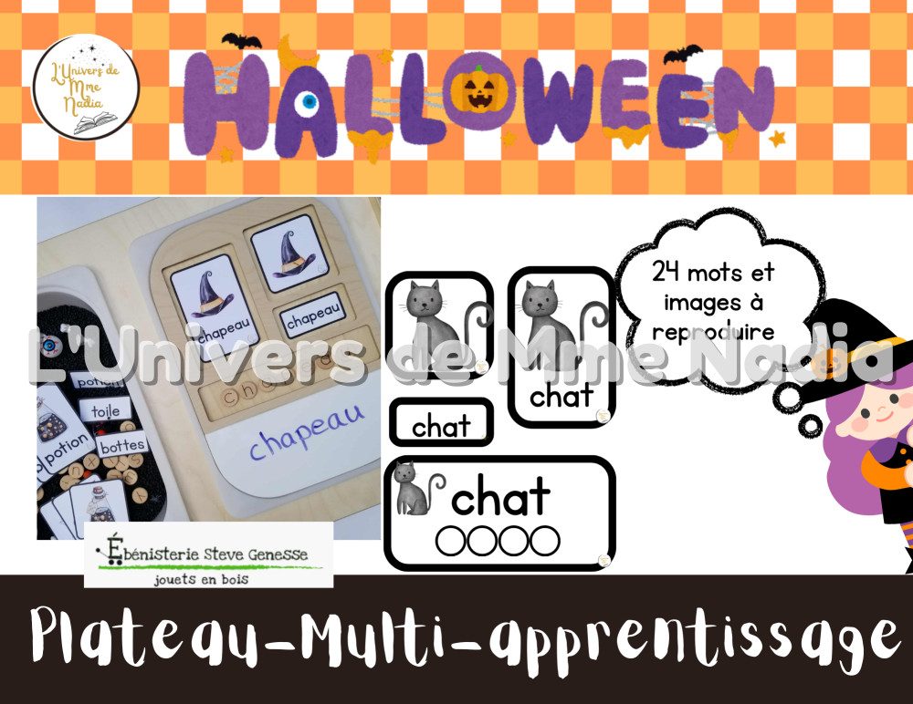 Halloween - Plateau -Multi - Apprentissage