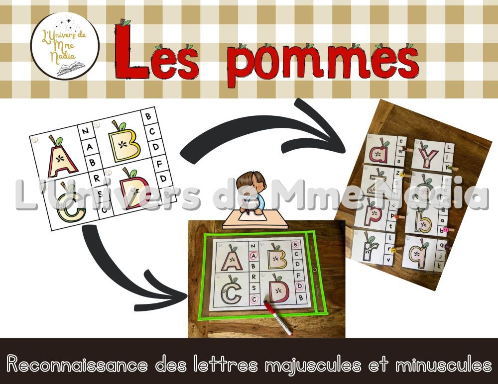 Coeurs de pomme lettrés