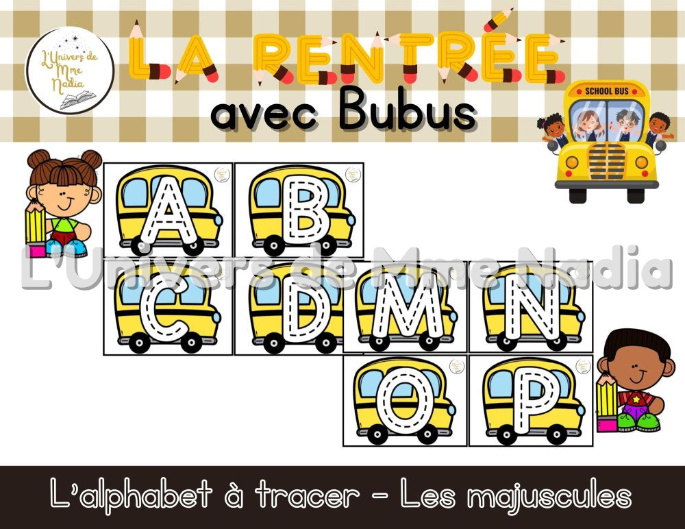  Bubus -  Lettres majuscules à tracer