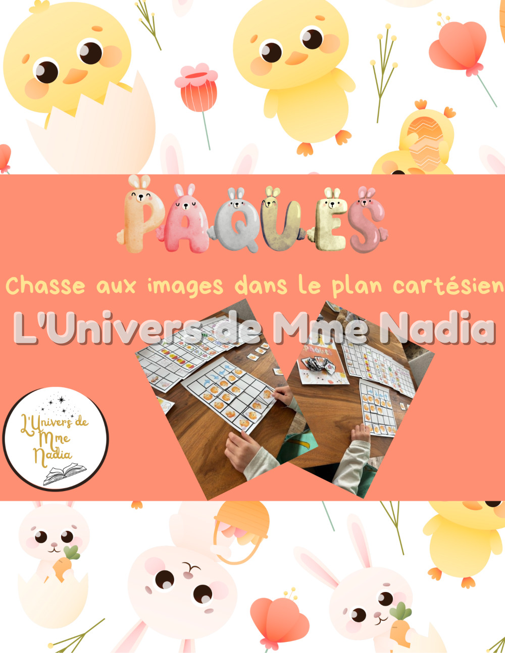 Pâques - Chasse aux images dans le plan cartésien