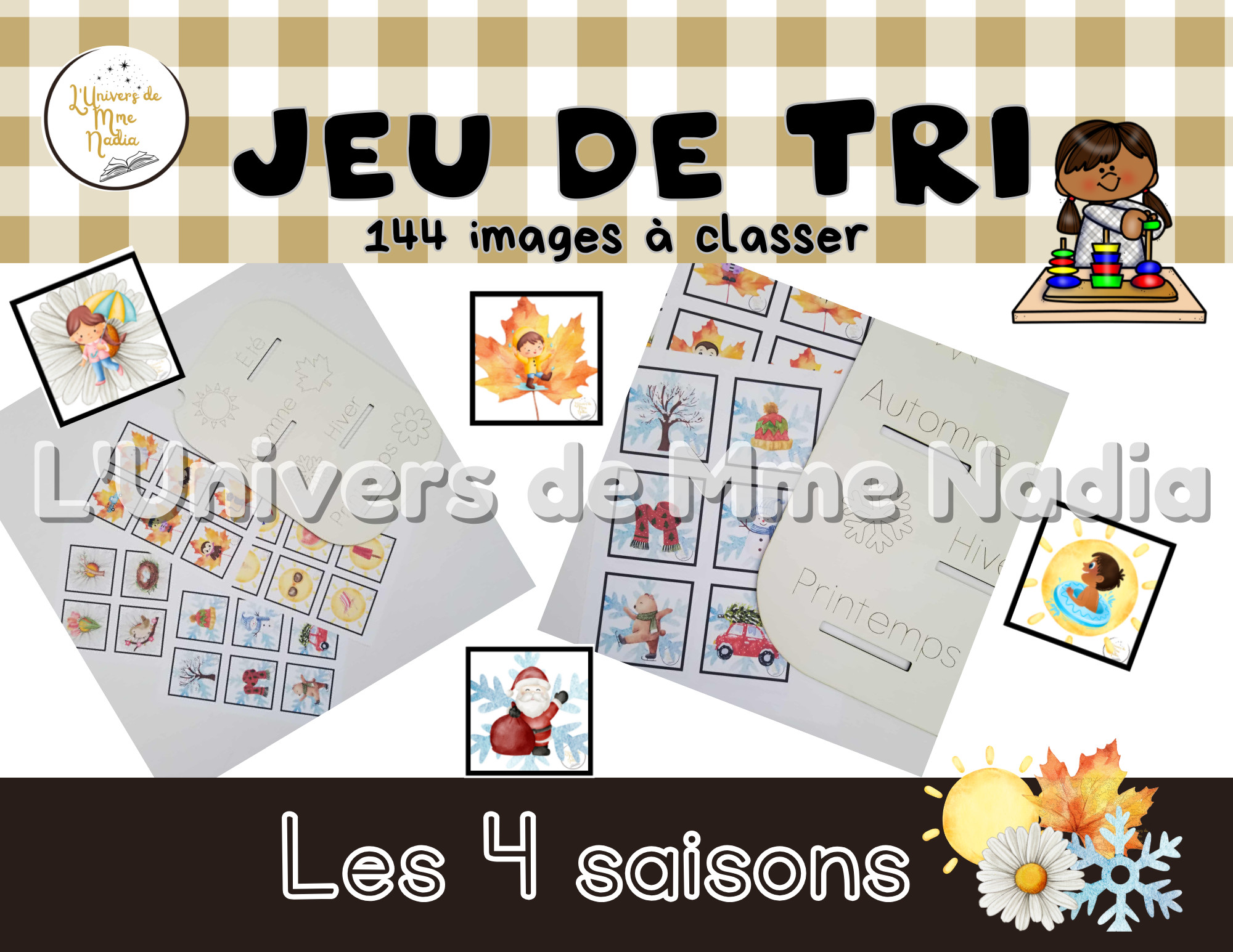 Jeu de tri - Les 4 saisons