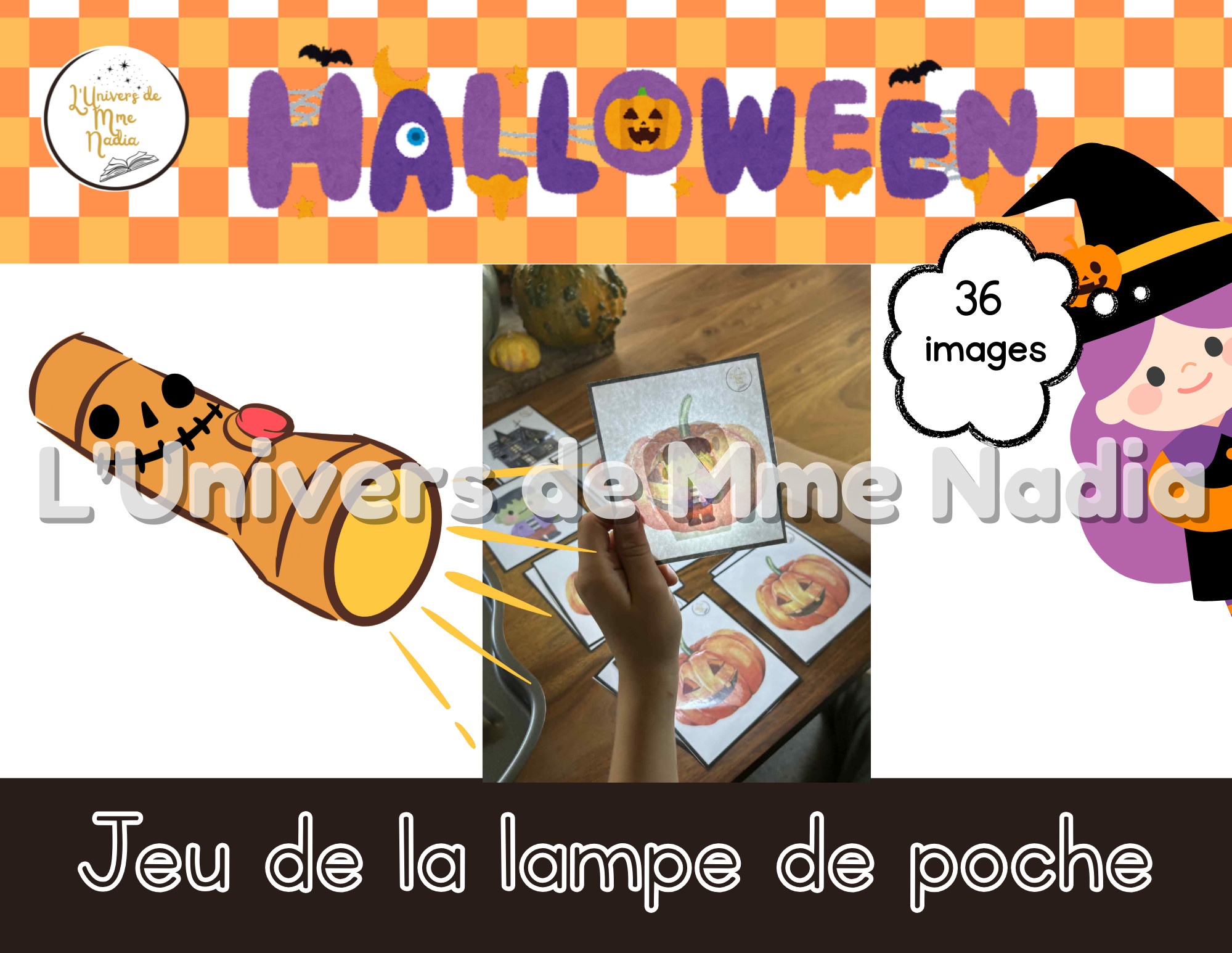 Jeu de la lampe de poche - Halloween