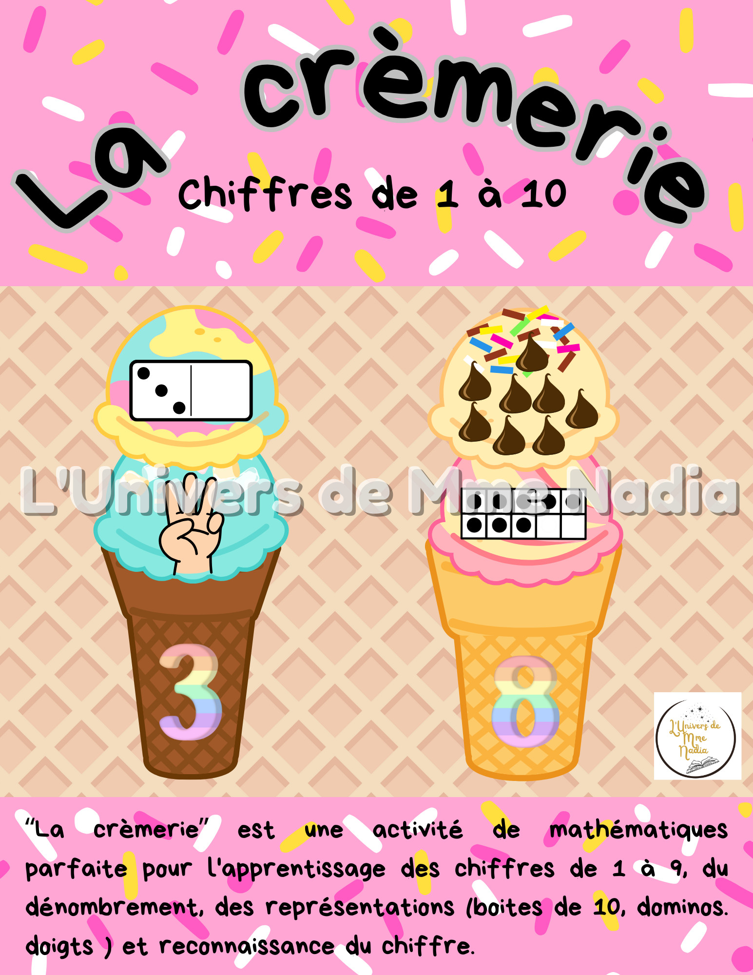 Représentation des chiffres - La crèmerie