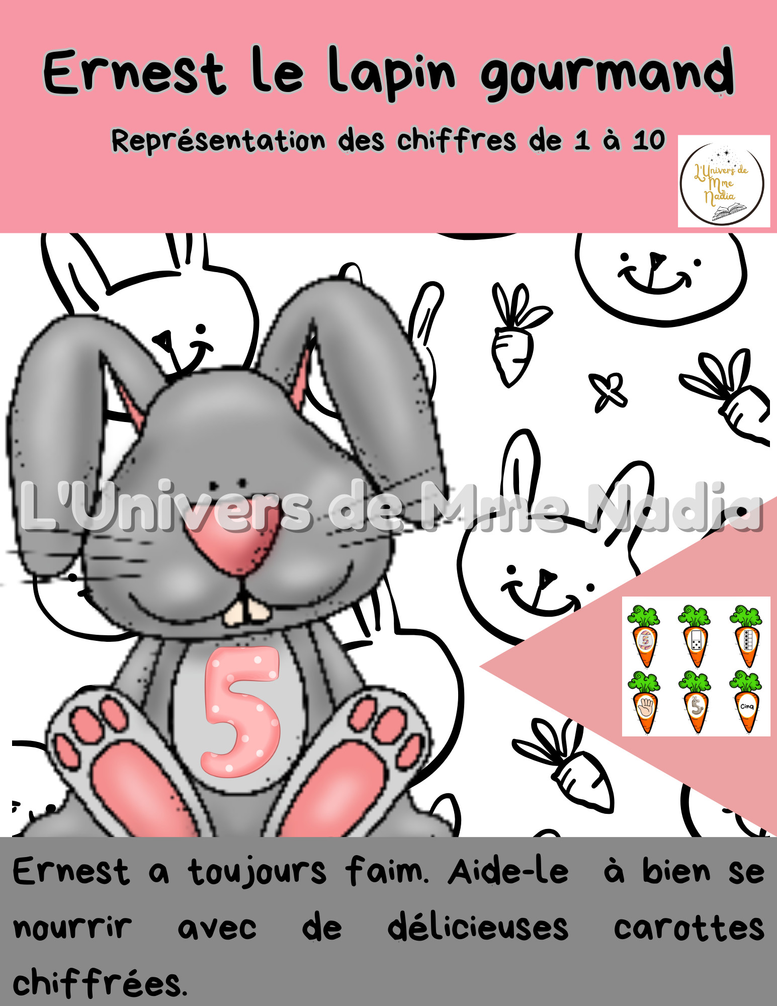 Pâques-Ernest le lapin gourmand-Les chiffres