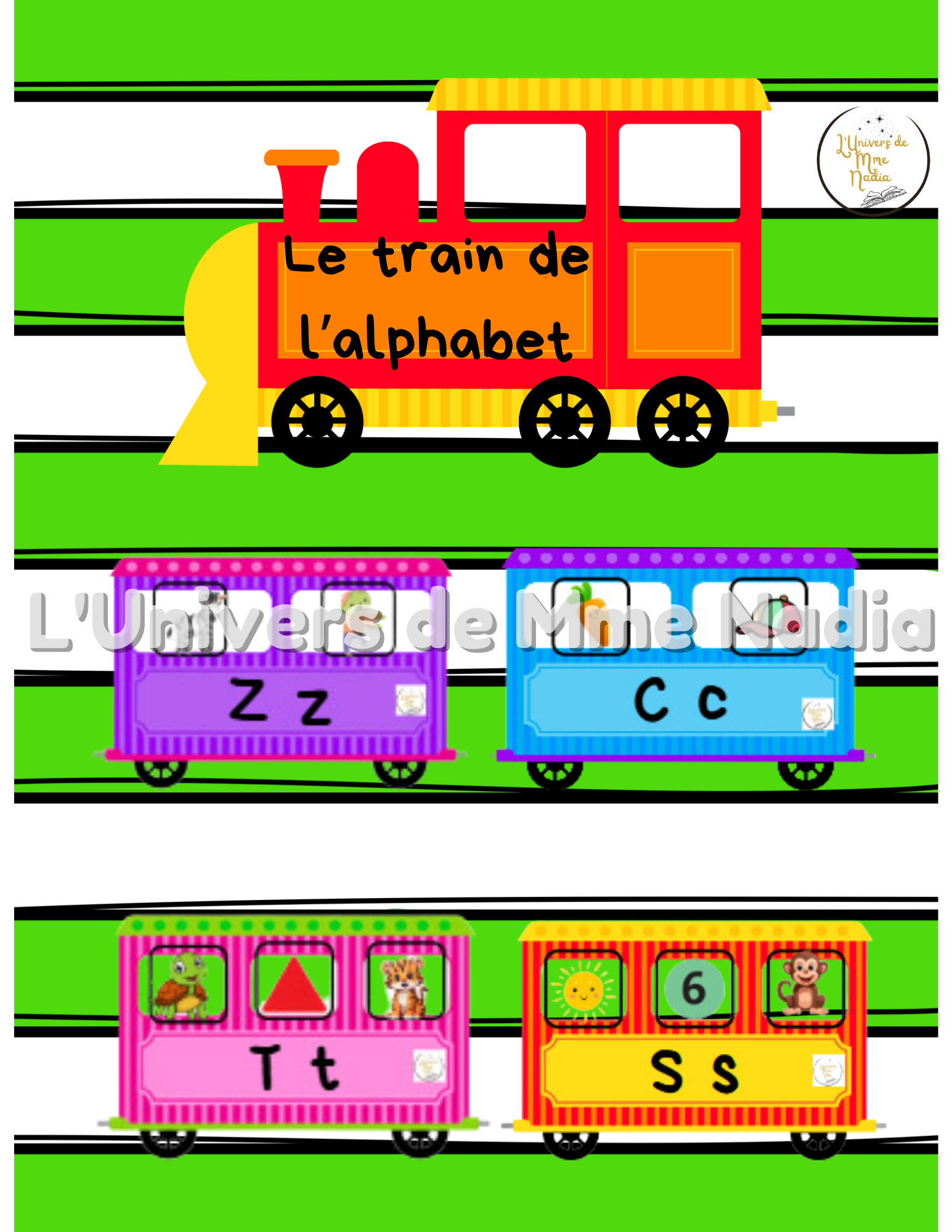 Le train de l'alphabet - Son initial 