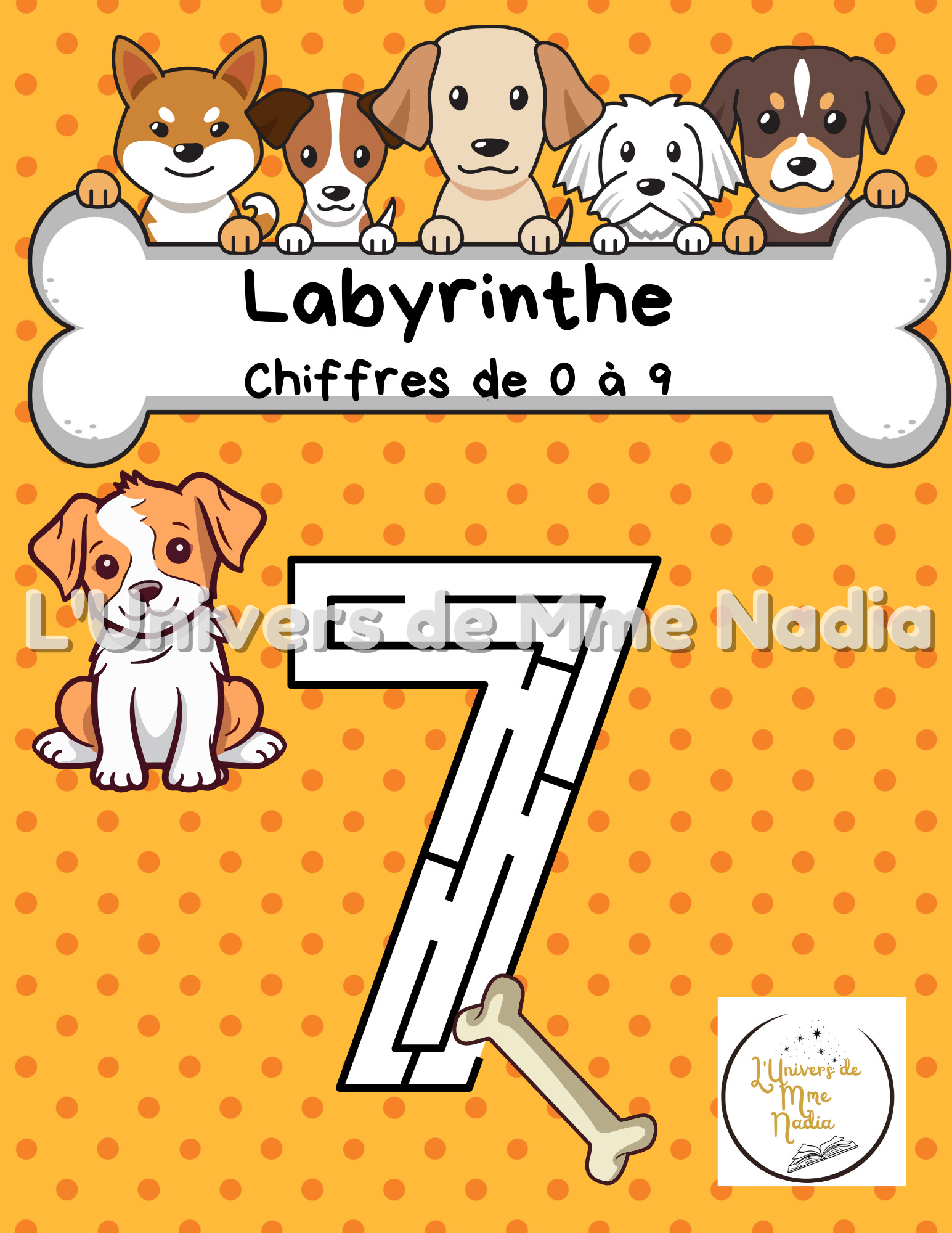  Labyrinthe des chiffres - Le chien et son os