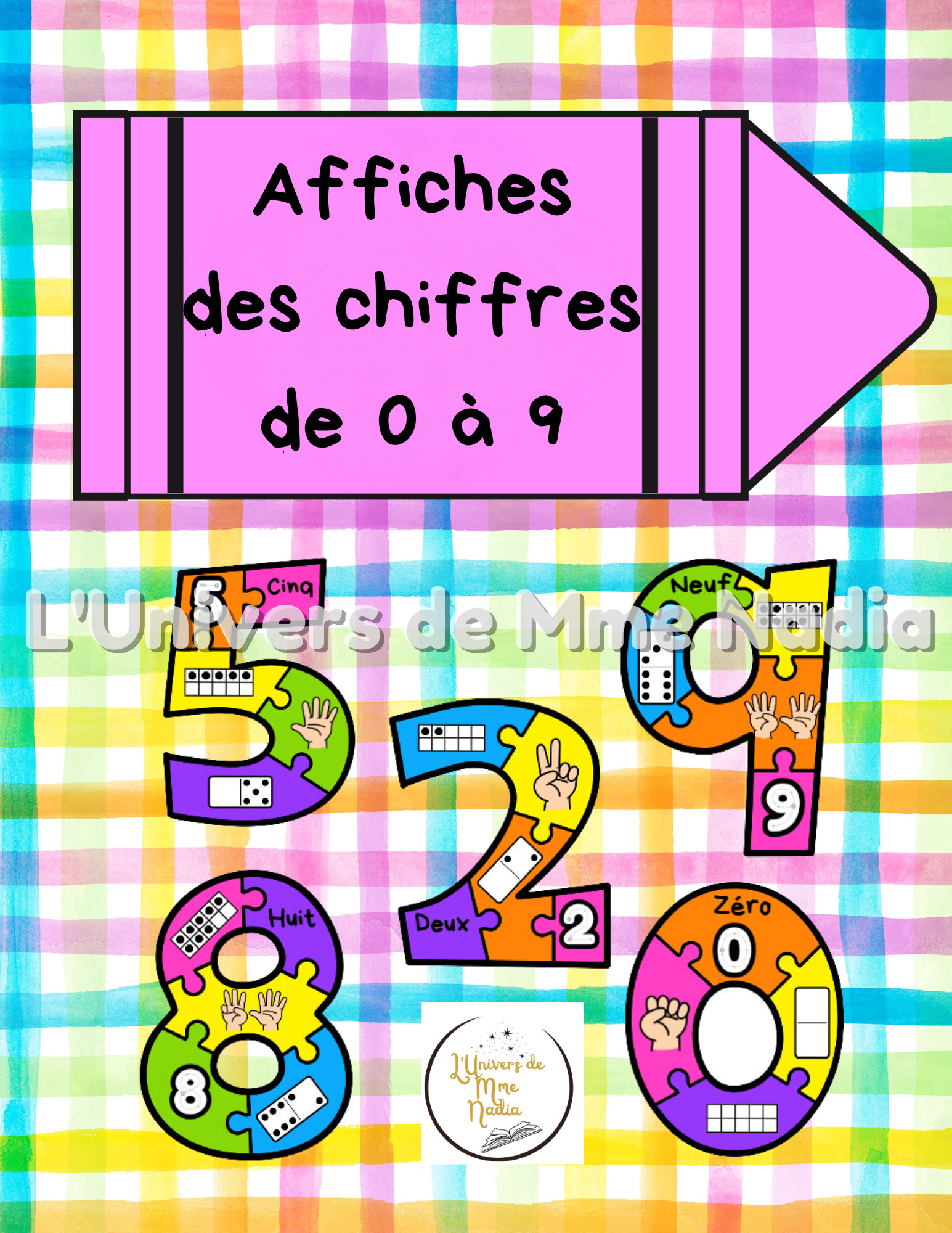 Affichage - Affiches des chiffres de 0 à 9