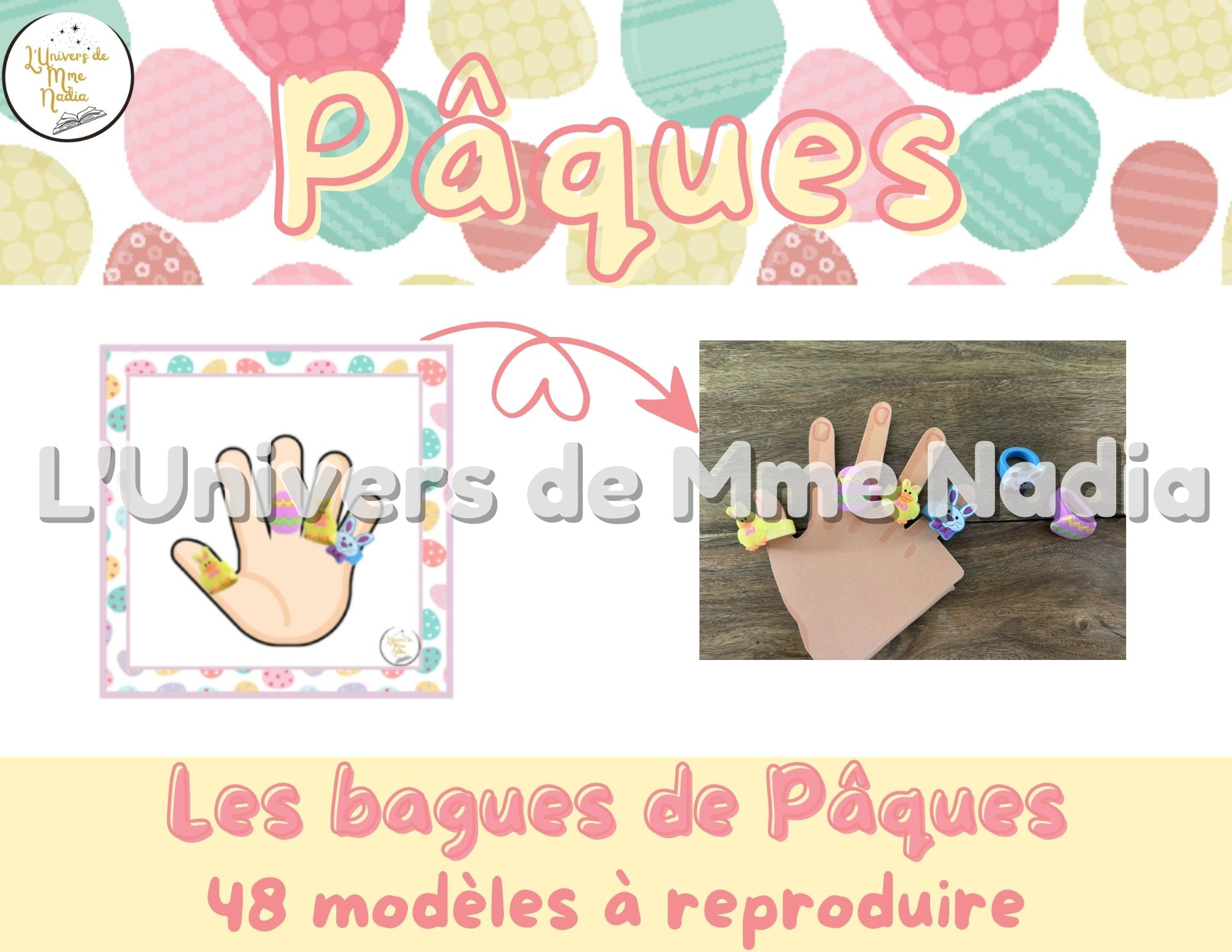 Reproduis les modèles - Les bagues de Pâques