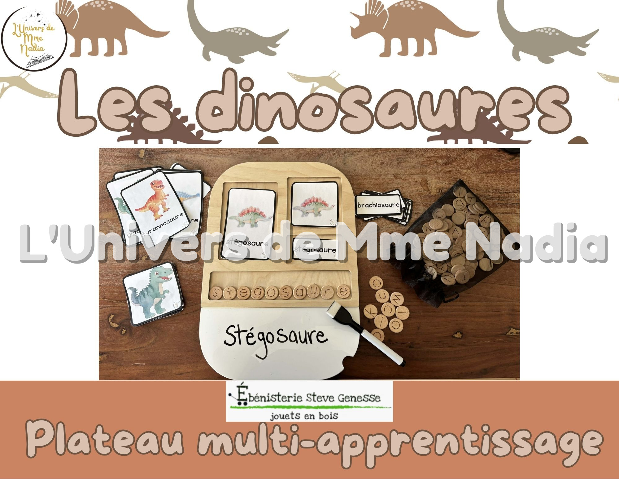Plateau Multi-apprentissage - Les dinosaures