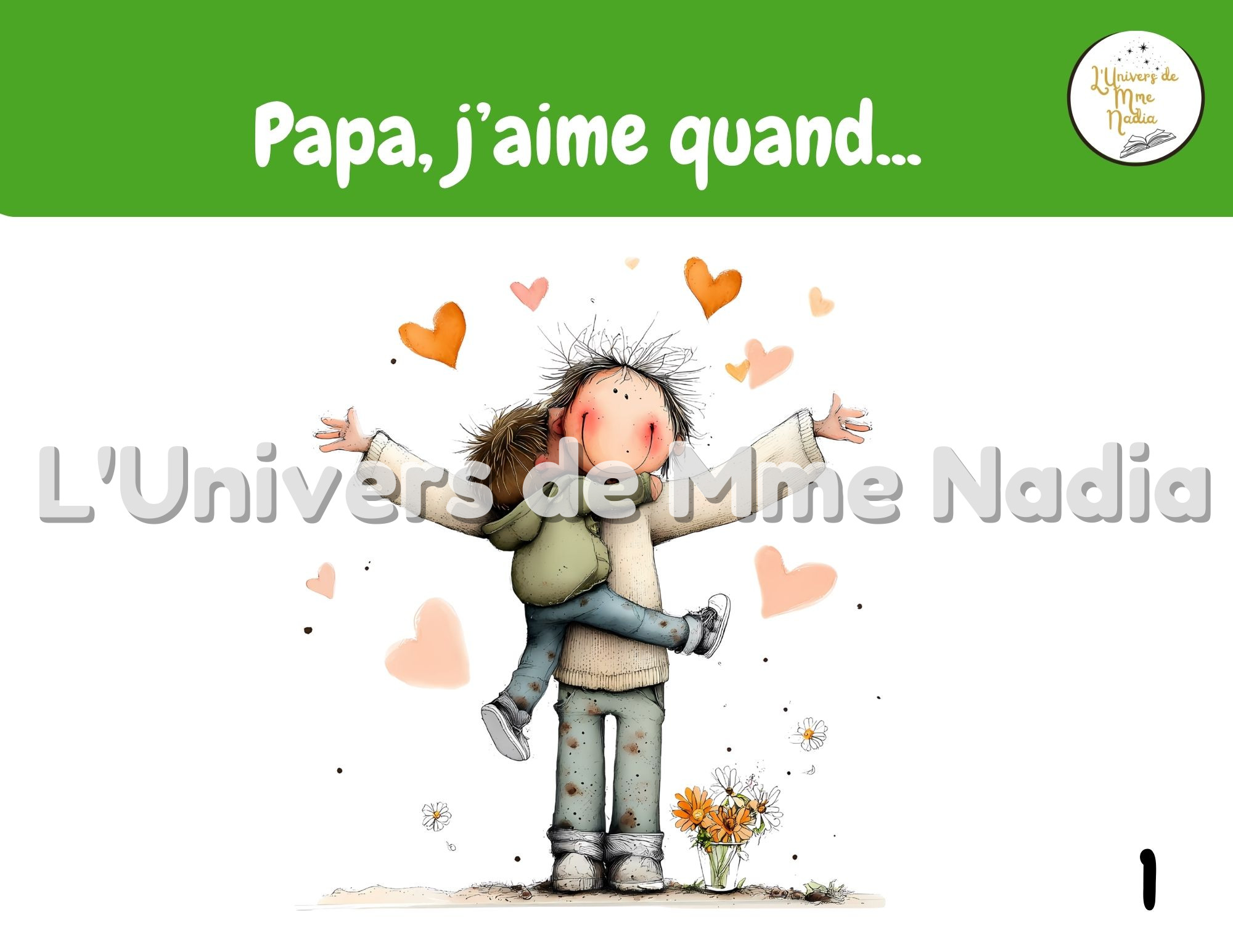 Kamishibaï- Papa, j'aime quand...